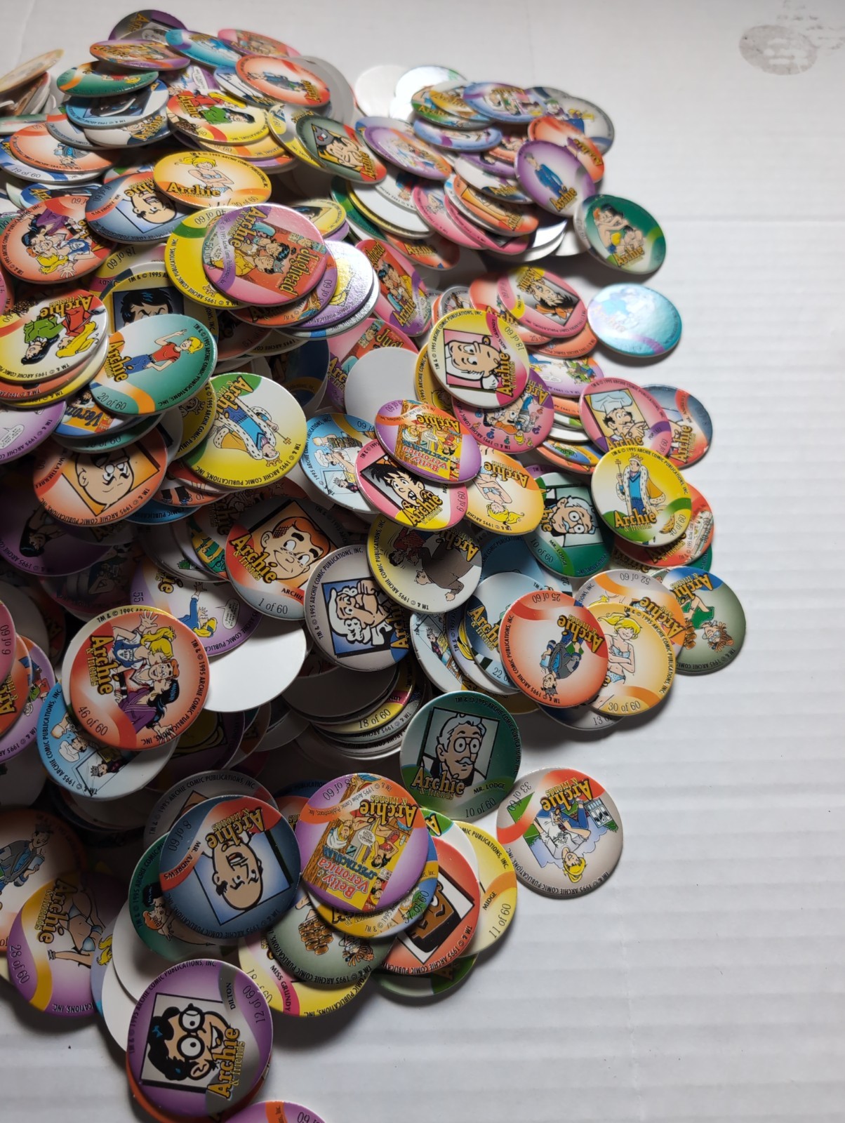 Pogs Pog Lot Archie Mix Lot Of 1000