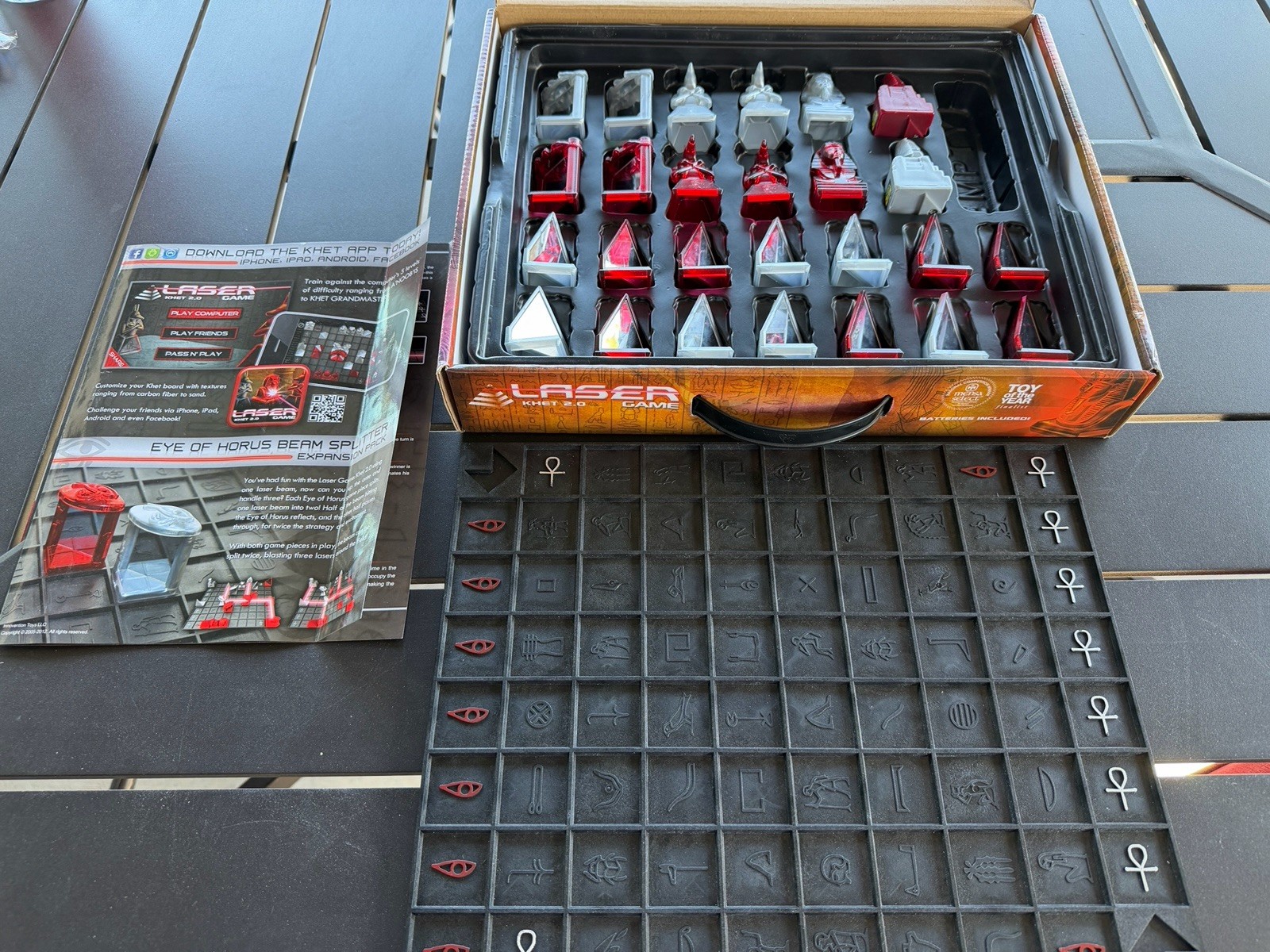 Laser Board Game Khet 2.0 Strategy Mensa Select Toy of the Year Complete READ