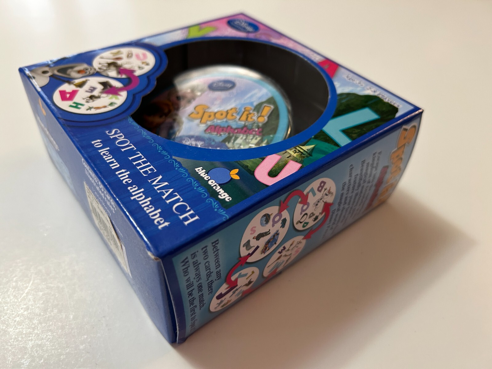Spot It Disney Frozen Family Spot The Match to Learn the Alphabet Card Game
