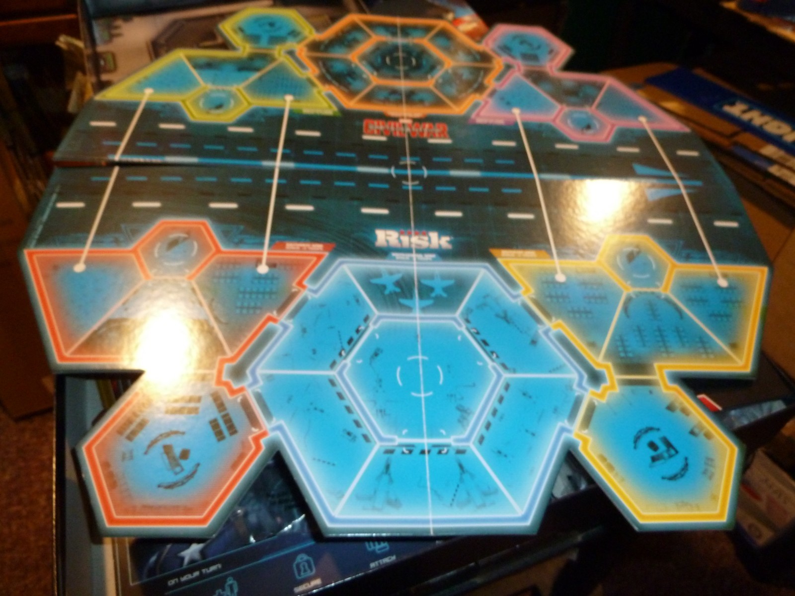 Risk Marvel Avengers Civil War Board Game Hasbro Captain America, Complete