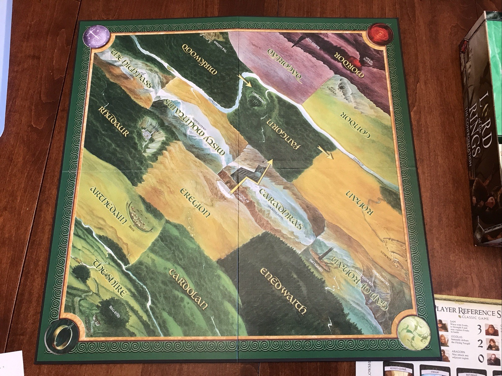 LORD OF THE RINGS The Confrontation Strategy Game Fantasy Flight 2005 Complete