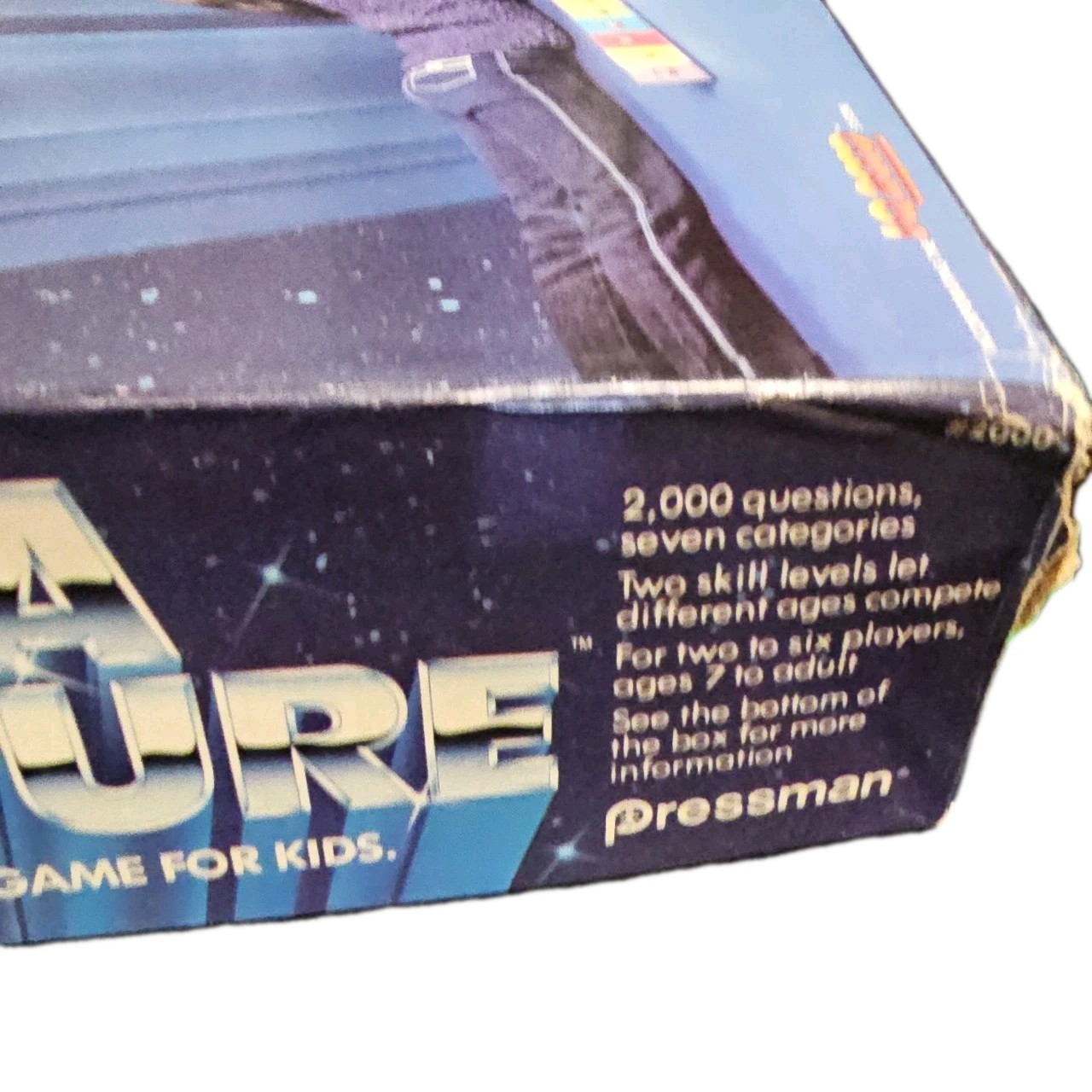 Trivia Adventure Quiz Game Pressman 1Q 2000 7 And Up 1980s Board Game Complete