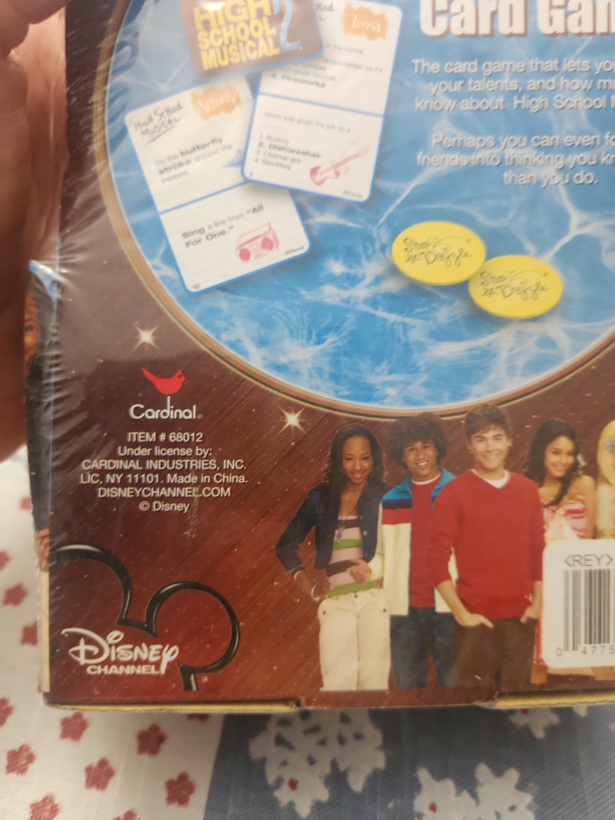 Disney High School Musical 2 ‘Star Dazzle’ Card Game Factory Sealed