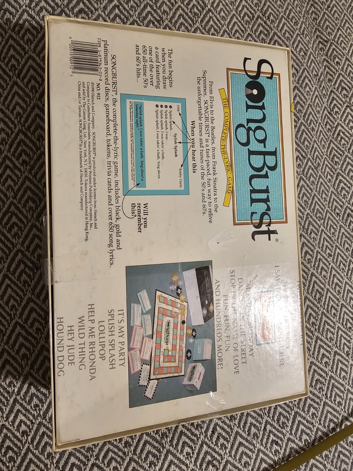 SongBurst Board Game Complete the Lyric 50’s & And 60’s Edition 90s Board Game
