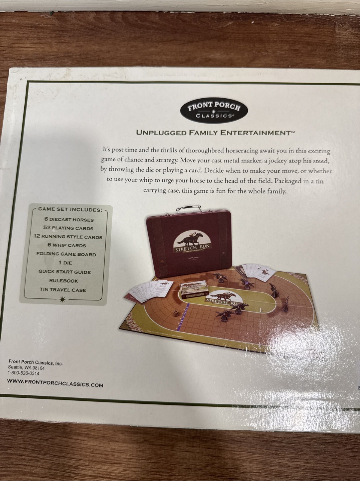 Stretch Run Horse Racing Game Front Porch Classics Derby Edition Strategy New