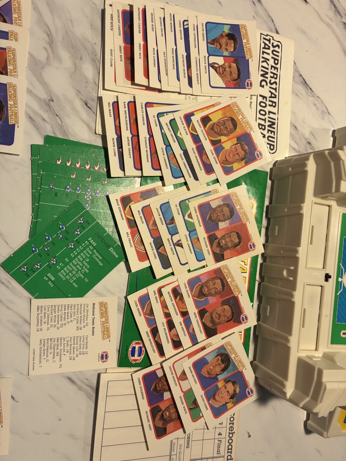 Vintage 1989 Parker Brother Superstar Talking Football WORKING Complete in Box