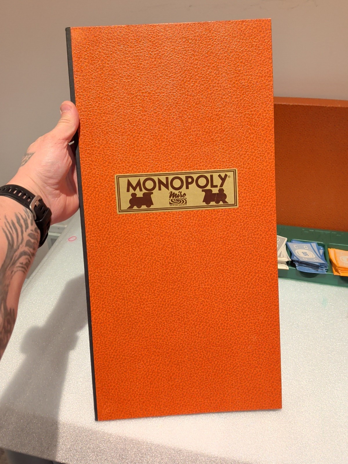 Vintage Monopoly MIRO French Edition Complete Luxury Orange Box 1970s Board Game