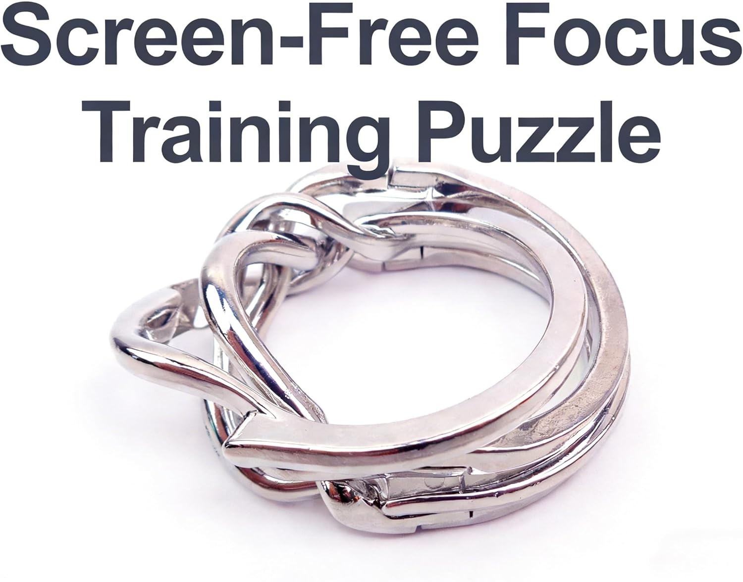 Fun Metal Brain Teaser – Classic Ring Disentanglement for Individual & Friends!