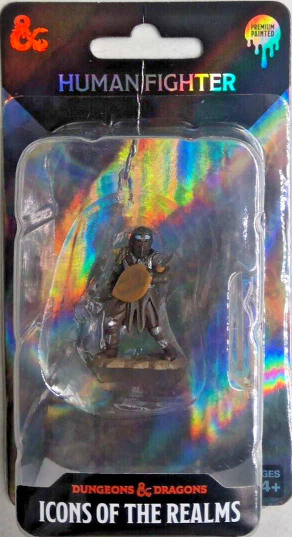 DUNGEONS & DRAGONS ICONS PREMIUM MINIATURES ~ HUMAN MALE FIGHTER