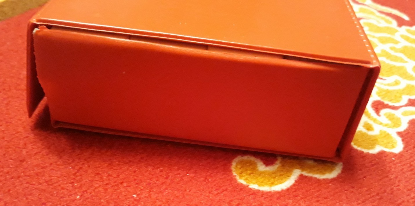 Vintage Domino By Cardinal 55 Pieces 3/8″ Thick DOUBLE NINE Red Vinyl Case AS SH