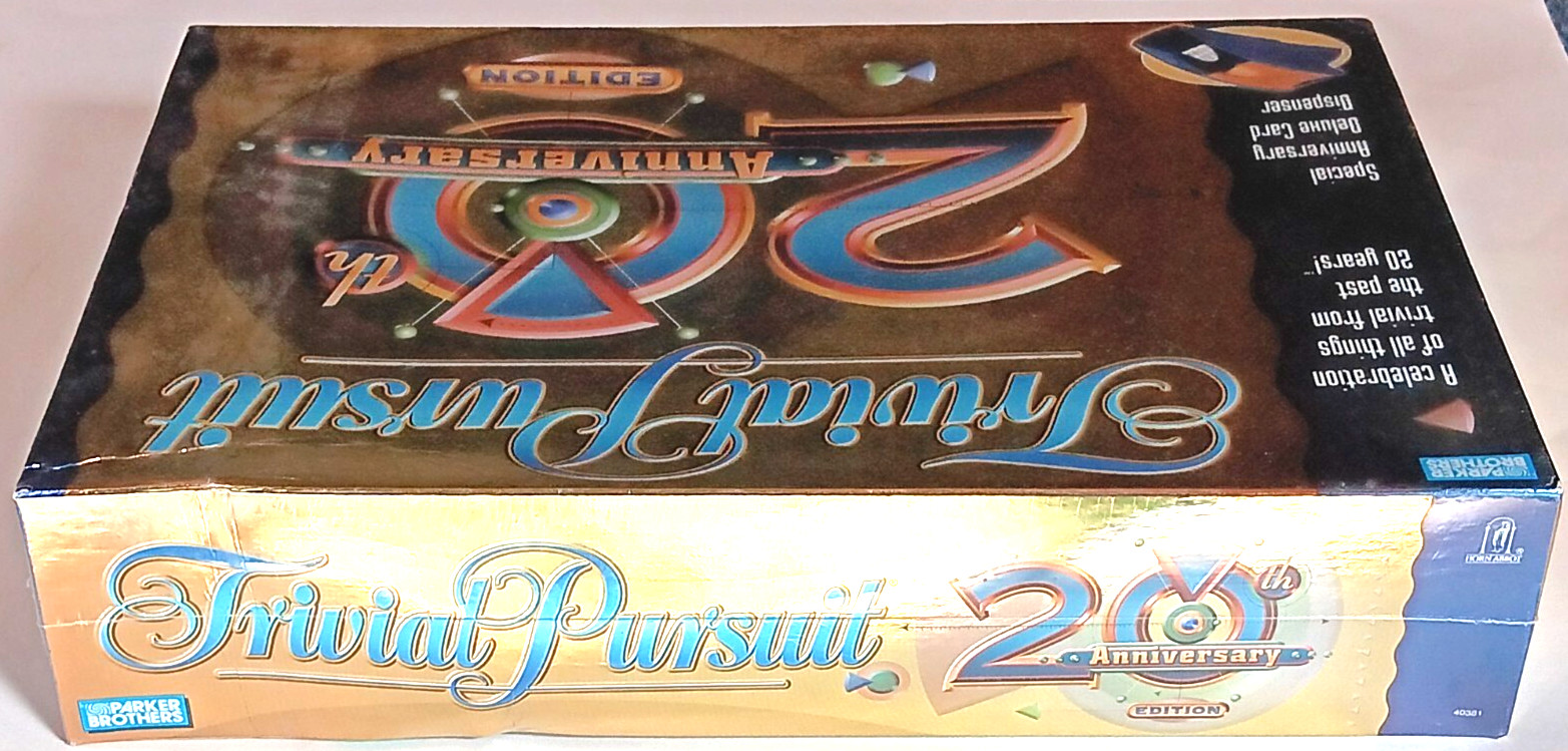 BRAND NEW SEALED Trivial Pursuit 20th Anniversary Edition 2002 Parker Brothers