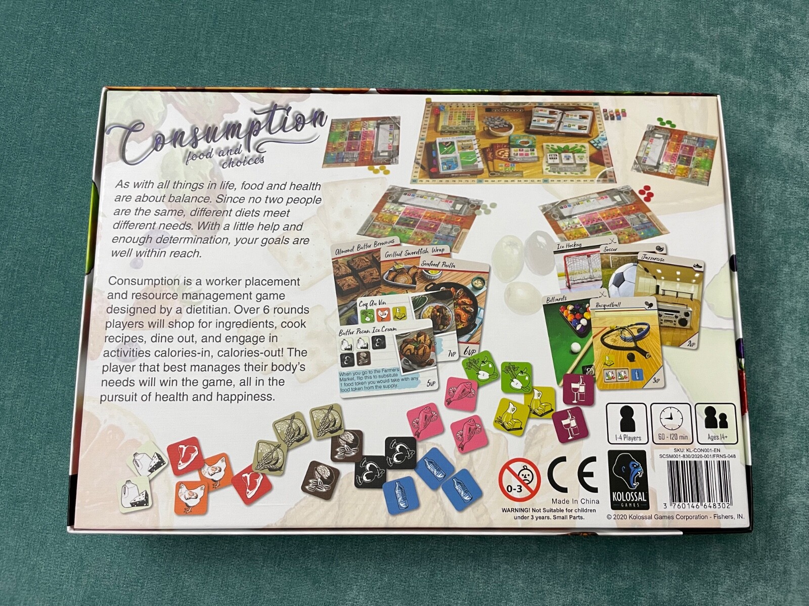 Consumption Food and Choices Board Game with Extra Helpings expansion