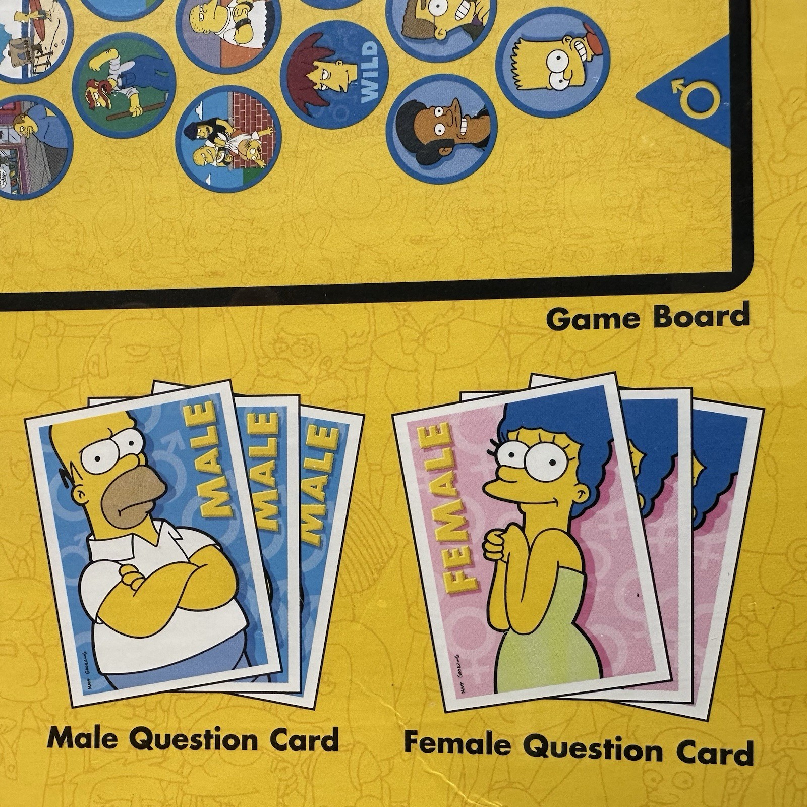 The Simpsons Battle Of The Sexes Board Game Spouses Vintage 2003 Ages 12+ NEW!