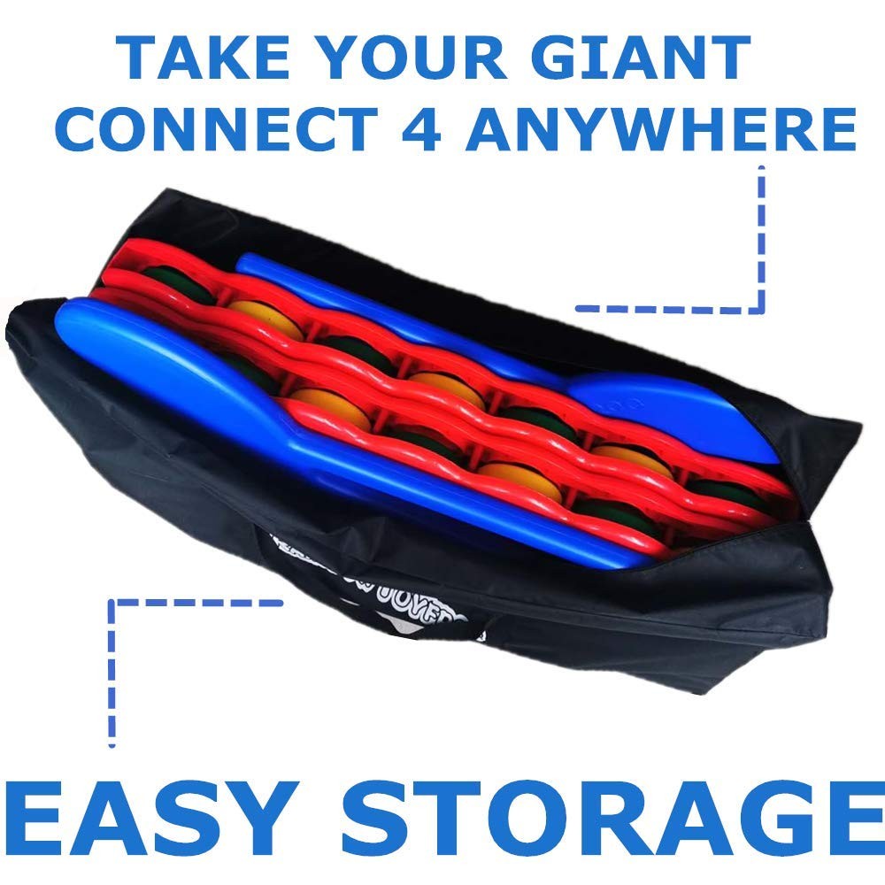 Giant 4 in a Row Connect Game Carrying Duffle Bag – Easy Storage & Transporta…