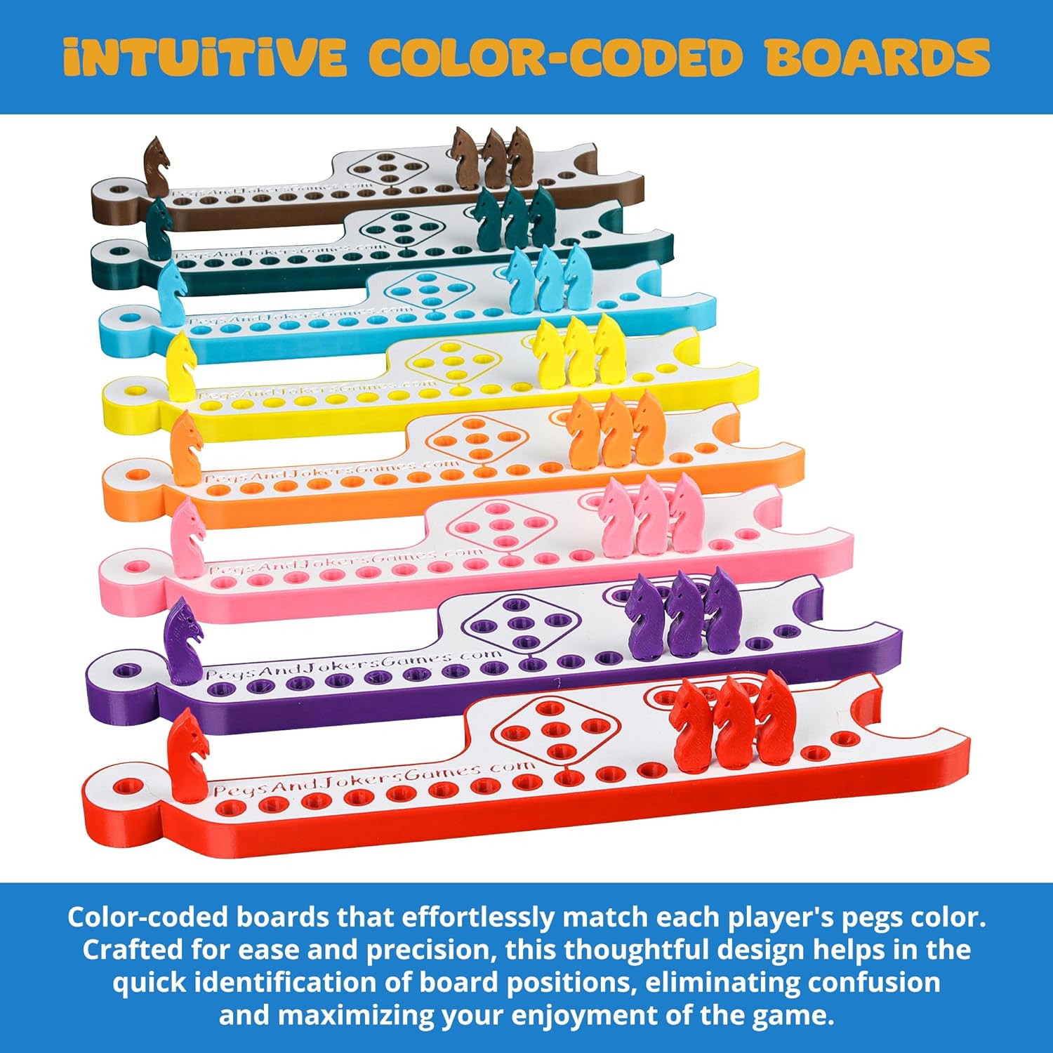 Pegs and Jokers Board Game – Strategic, Fun, Engaging, and Portable – Play with