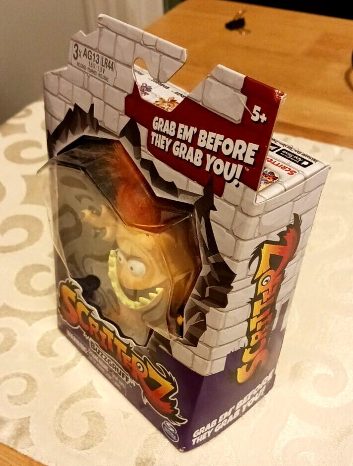 Scritterz BuzzGruff Interactive Orange Mini Monster Jungle Creature Toy
