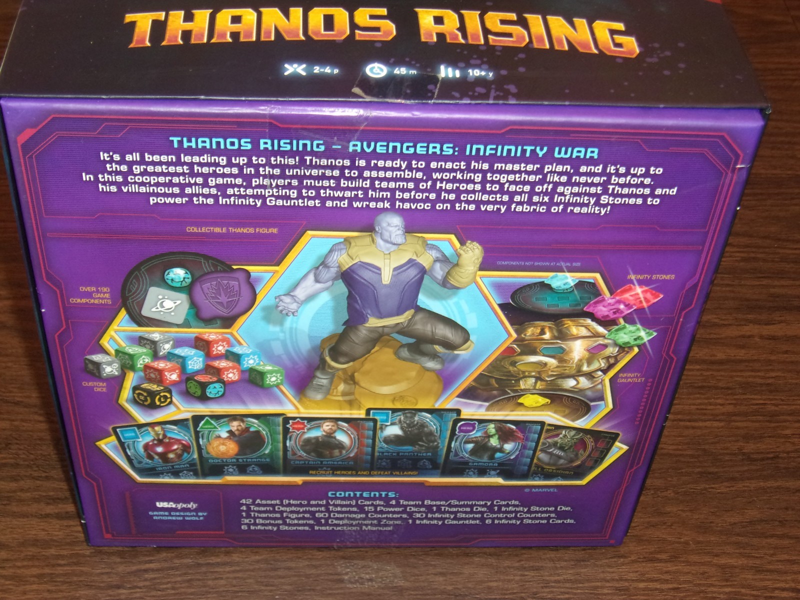 2018 Thanos Rising Board Game Marvel Avengers Infinity War By USAopoly