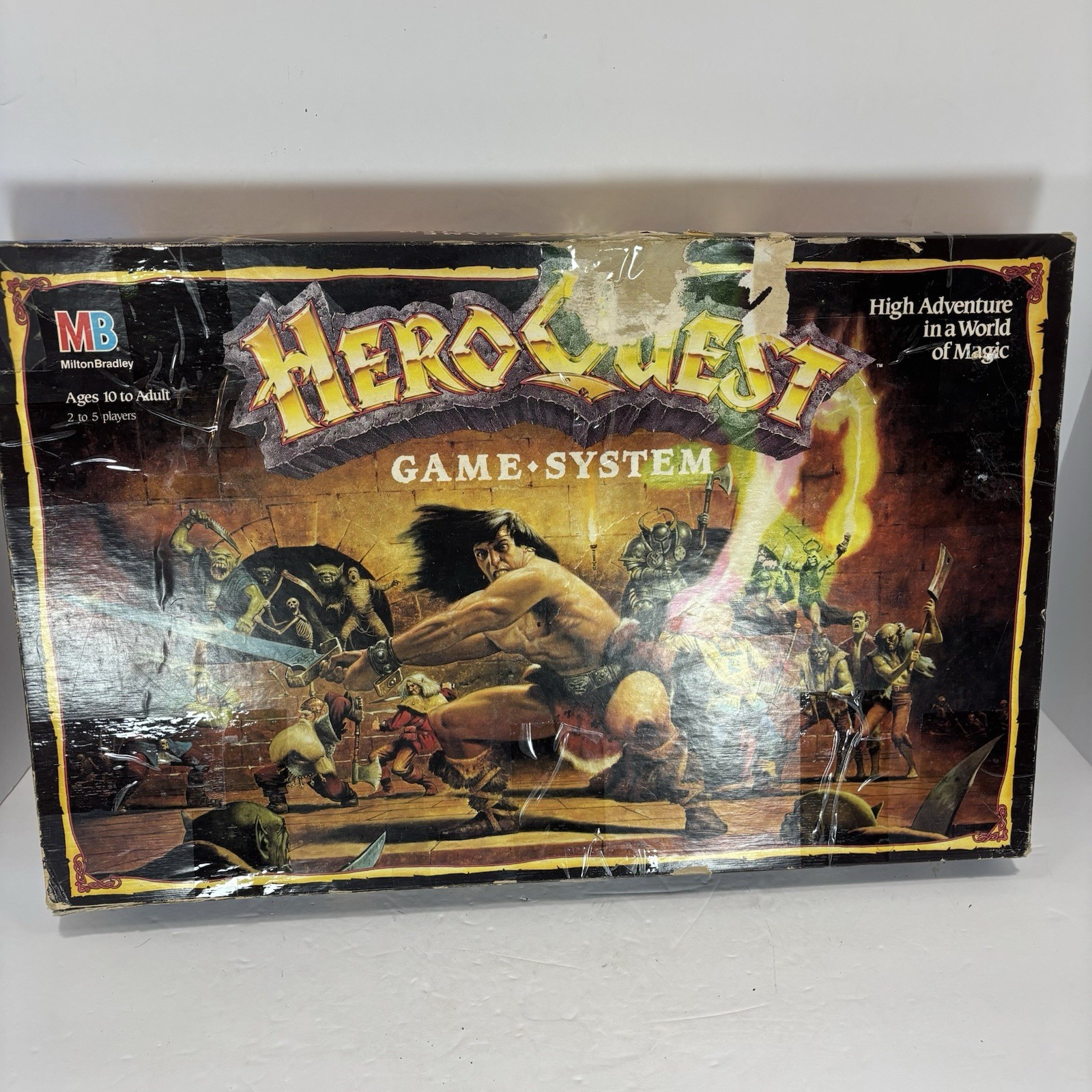 Hero Quest Board Game – 1989 Milton Bradley-Complete- Organized – Read