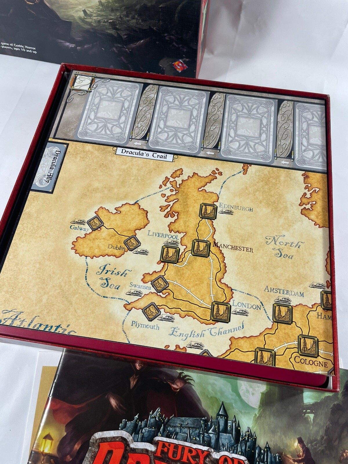 Fury of Dracula Board Game 2nd Edition 2005 Horror Gothic Complete Excellent