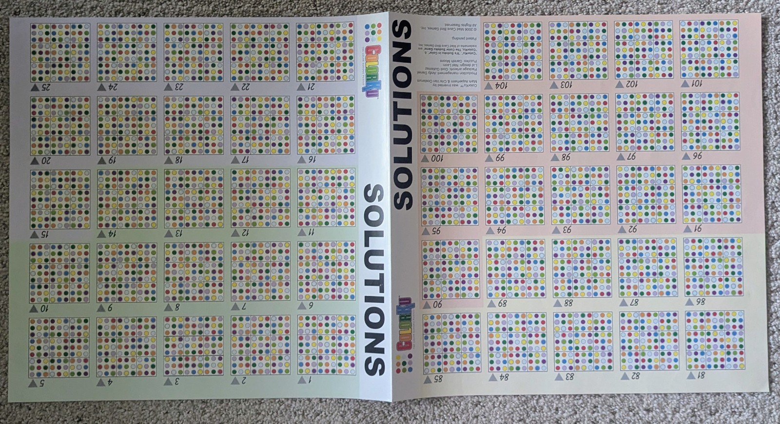 COLORKU Wooden Color Sudoku Puzzle Game 100% COMPLETE w/ Box Solutions 2006