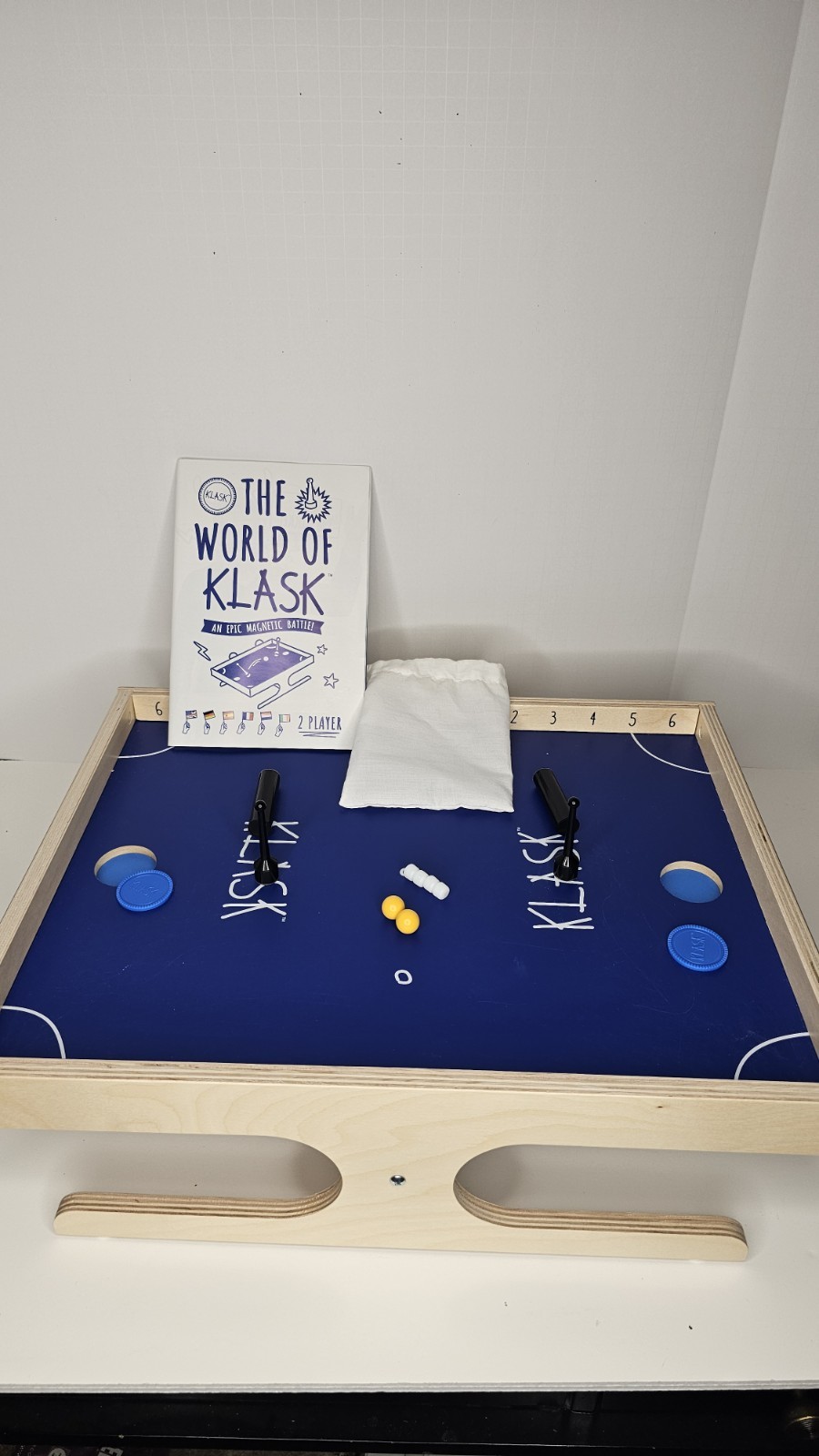 Klask Tabletop Board Game Complete Magnetic Foosball Hockey Battle Party Denmark