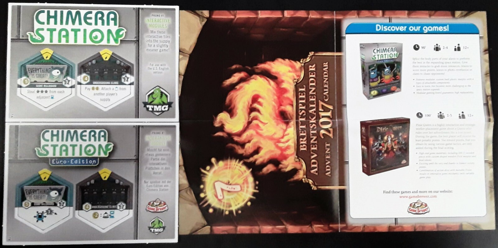 2017 ADVENT Calendar Promo 07 CHIMERA STATION INTERACTIVE MODULES Brettspiel