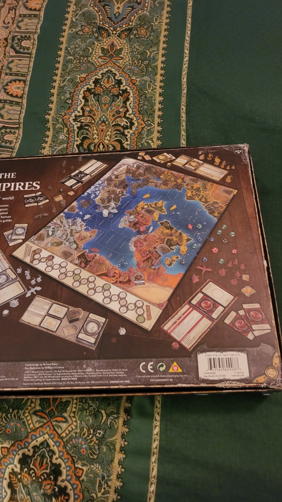 Dungeons and Dragons Conquest of Nerath Board Game, barely touched condition.