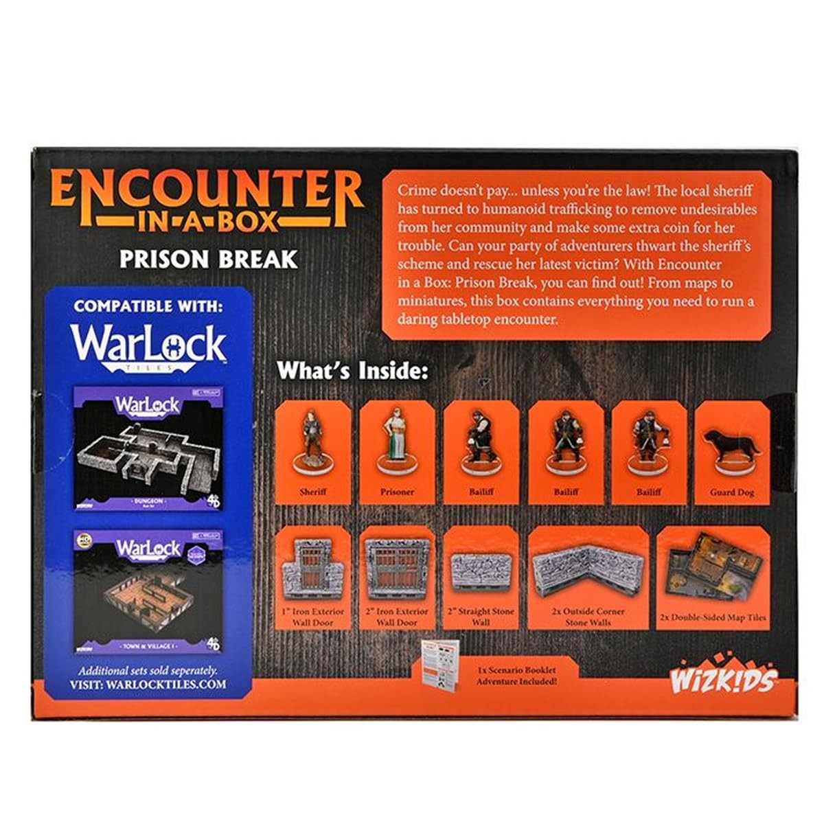 Prison Break Model Escape Room Toy with Miniatures and Scenario Tiles