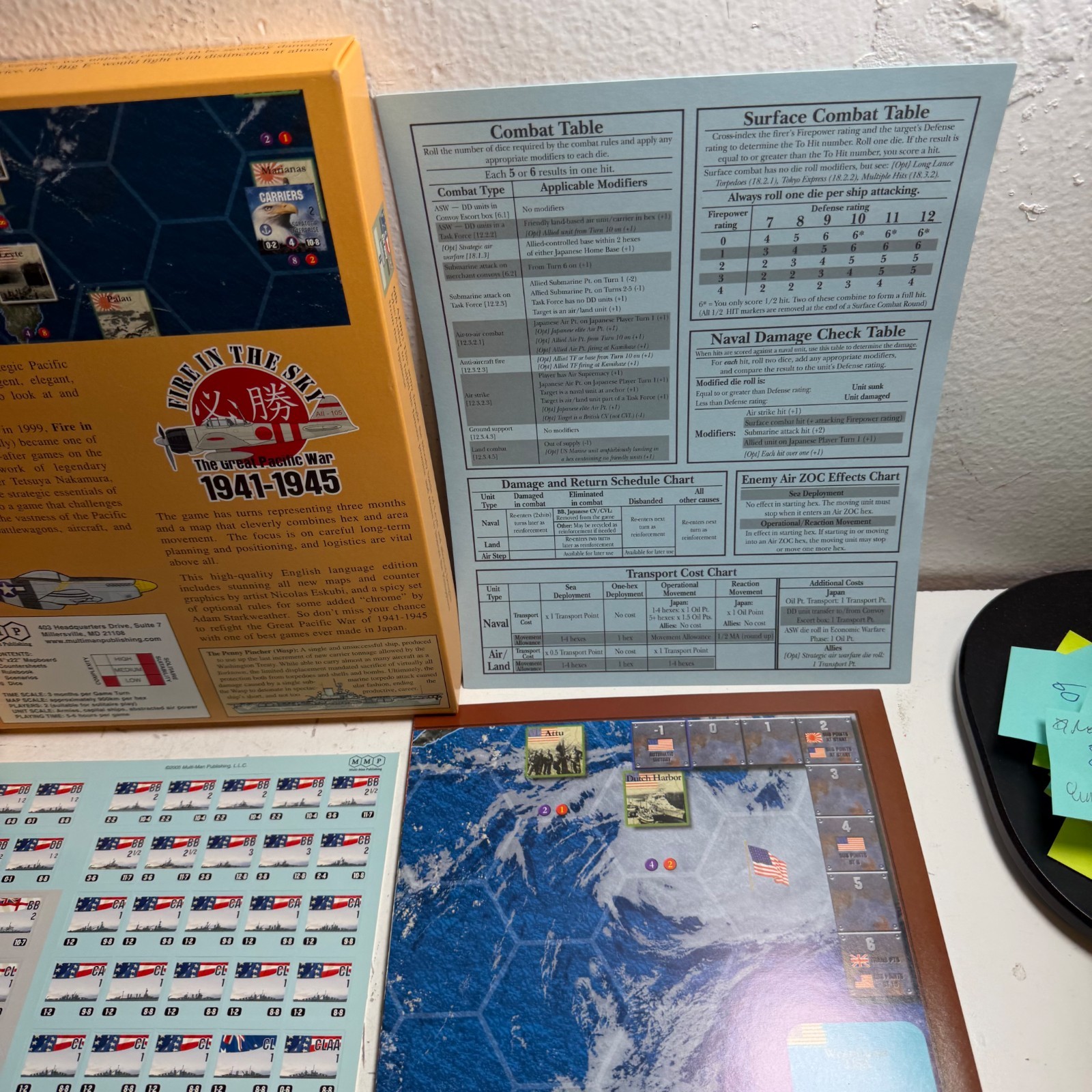 Fire in the Sky: The Great Pacific War 1941-1945 Multi-Man Publishing Board Game