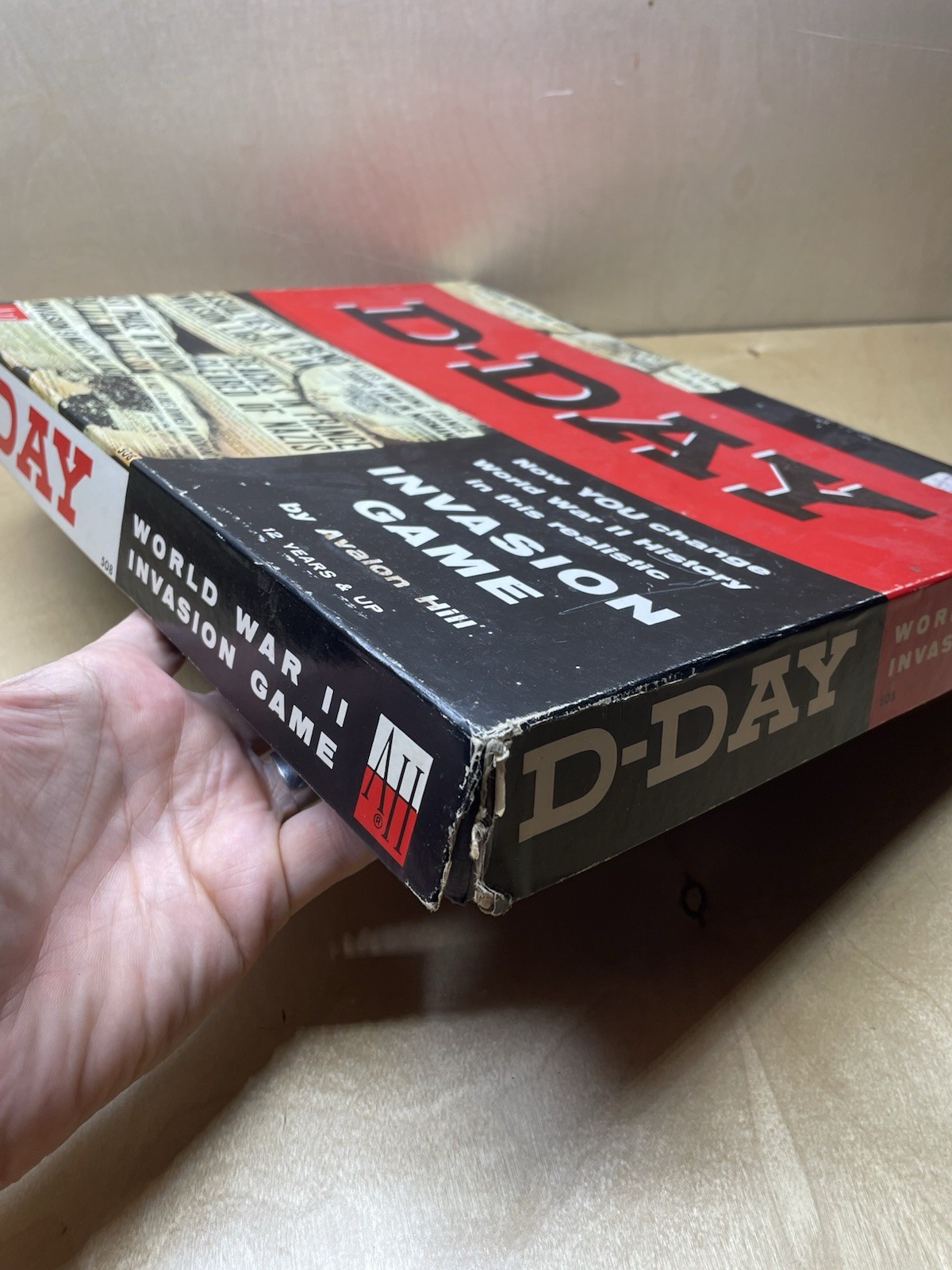 1961 Vintage Avalon Hill D-Day Invasion Board Game World War II
