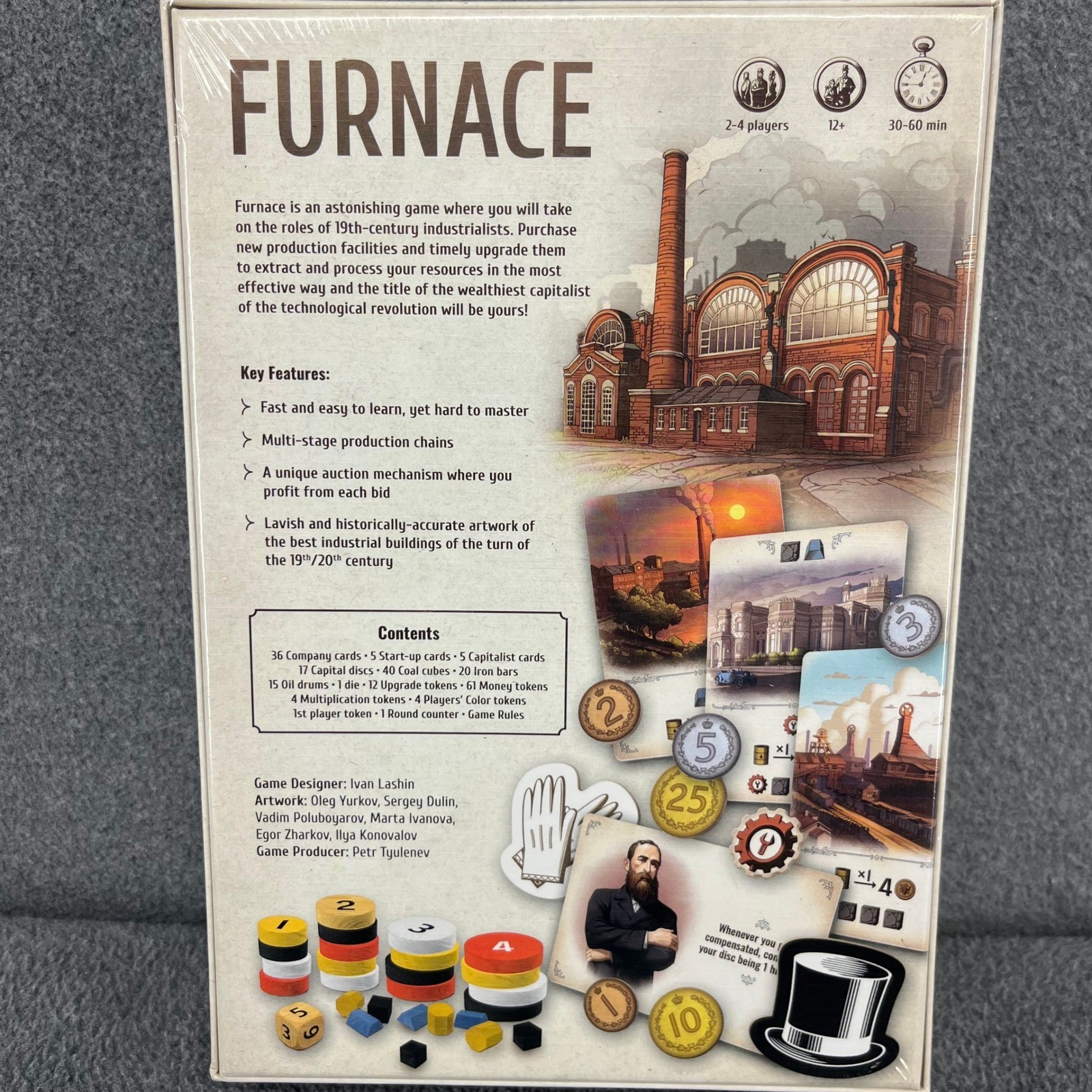 Arcane Wonders Furnace Board Game & Interbellum Expansion New Sealed Industrial