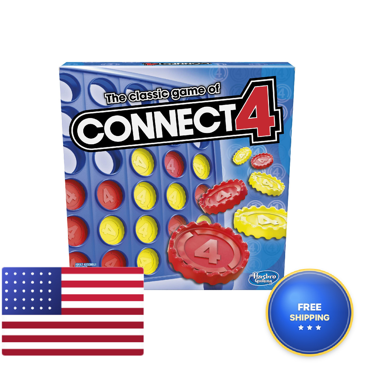 Hasbro Gaming Connect 4 Classic Grid4 In A Row Gamestrategy Board Games For
