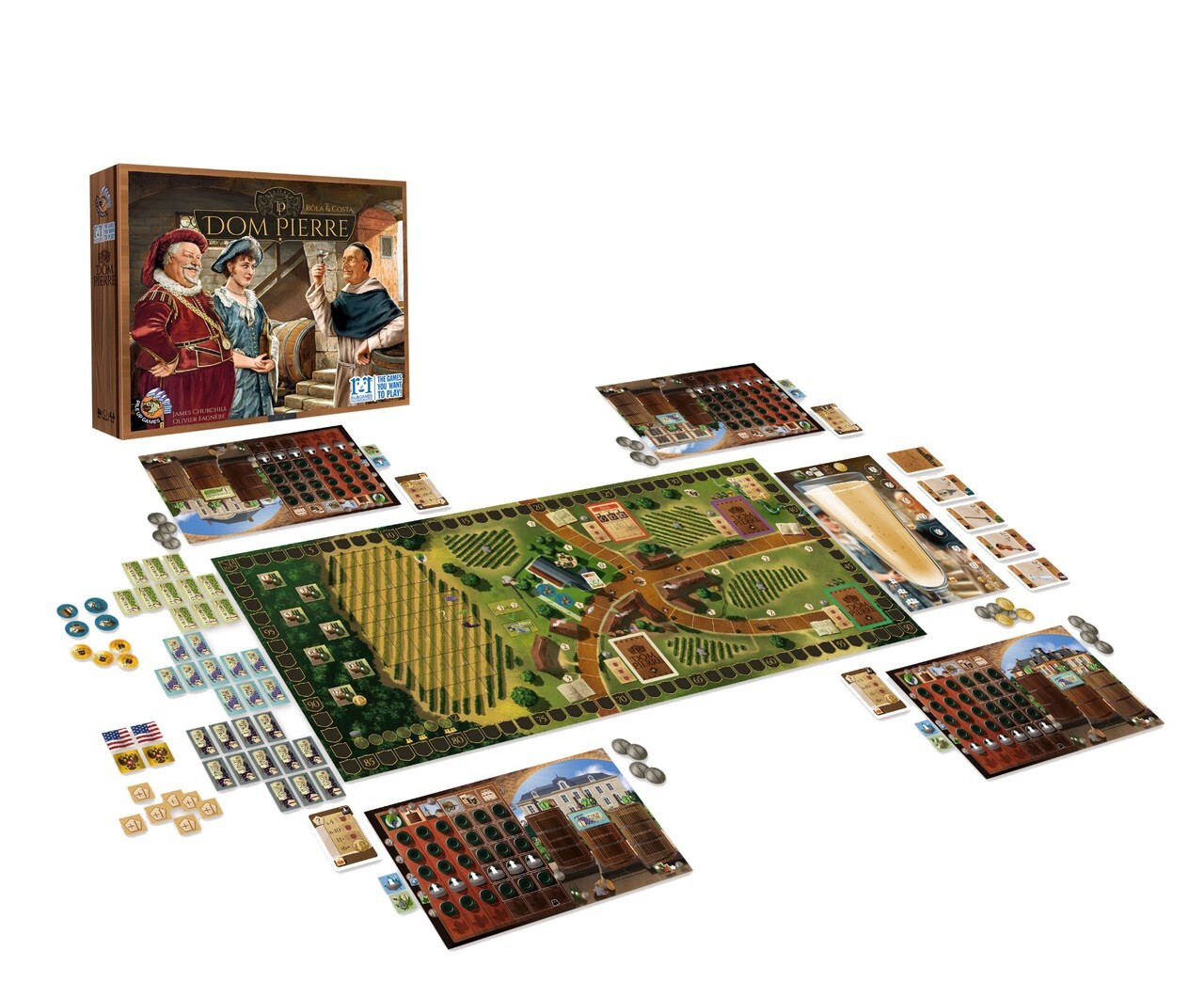 Rola & Costa Dom Pierre Board Game for 2 to 4 Players Ages 12 Years and Up