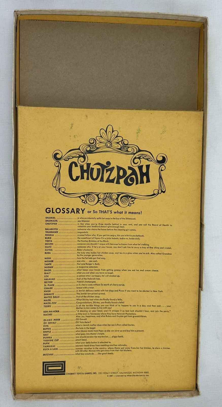 1967 Chutzpah Game by Cadaco Yiddish Monopoly Game Complete Good Cond FREE SHIP