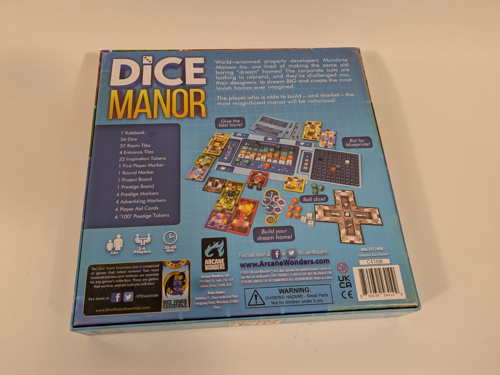 Dice Manor Arcane Wonders Board Game Complete Dice Tower Garrett Herdter
