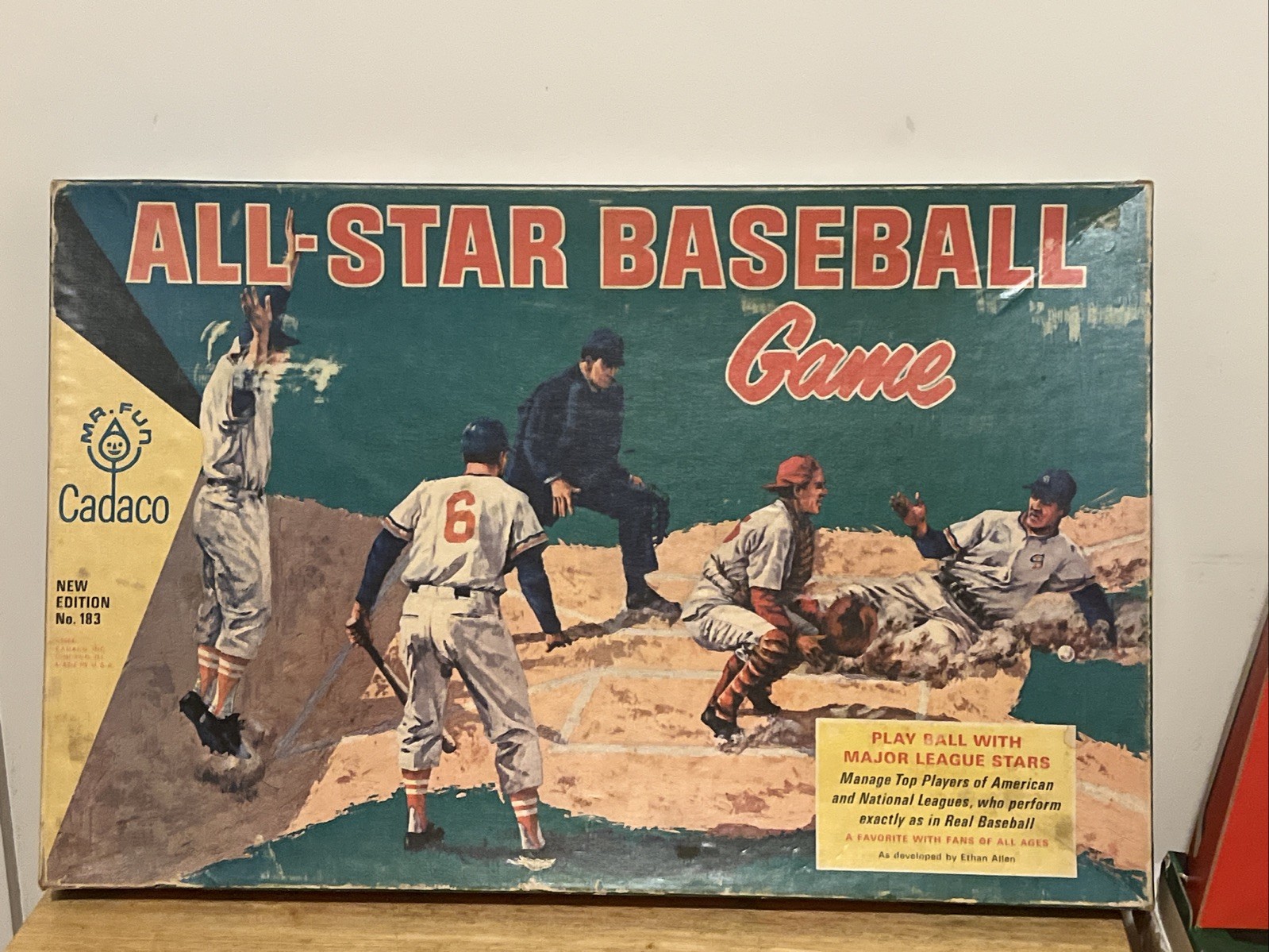All Star Baseball Game 1966 By Cadaco Edition 183 Complete In Excellent Shape