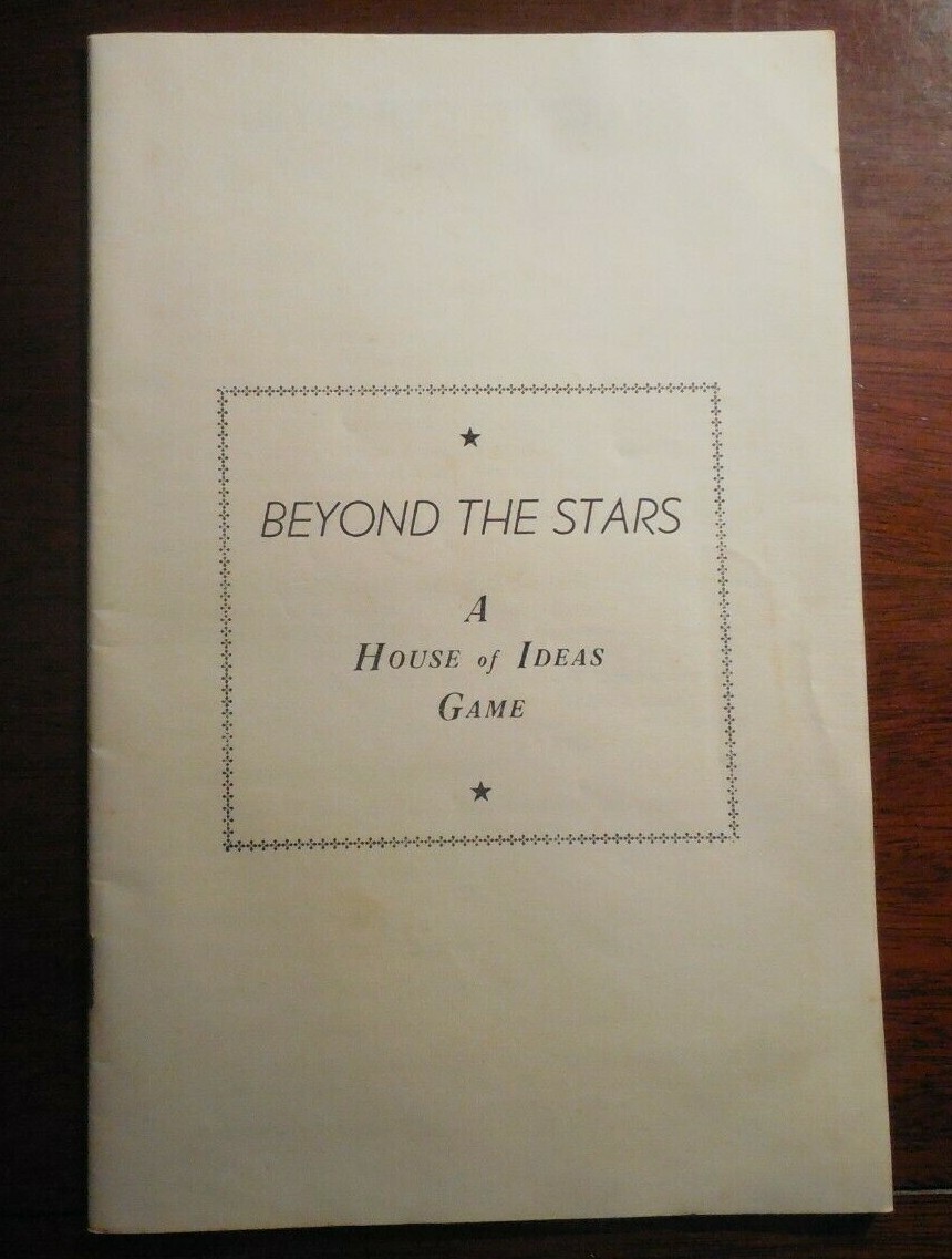 1964 House of Ideas – Beyond the Stars Replacement 24 Page Instruction Booklet