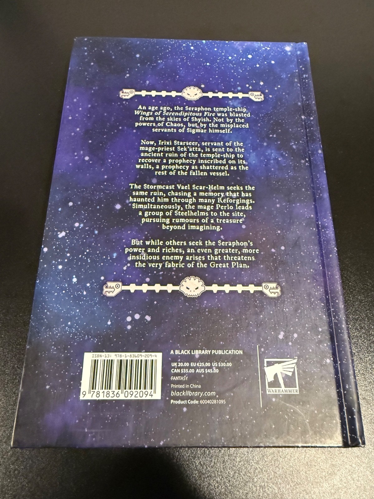 STARSEER’S RUIN Warhammer Black Library Hardcover NEW