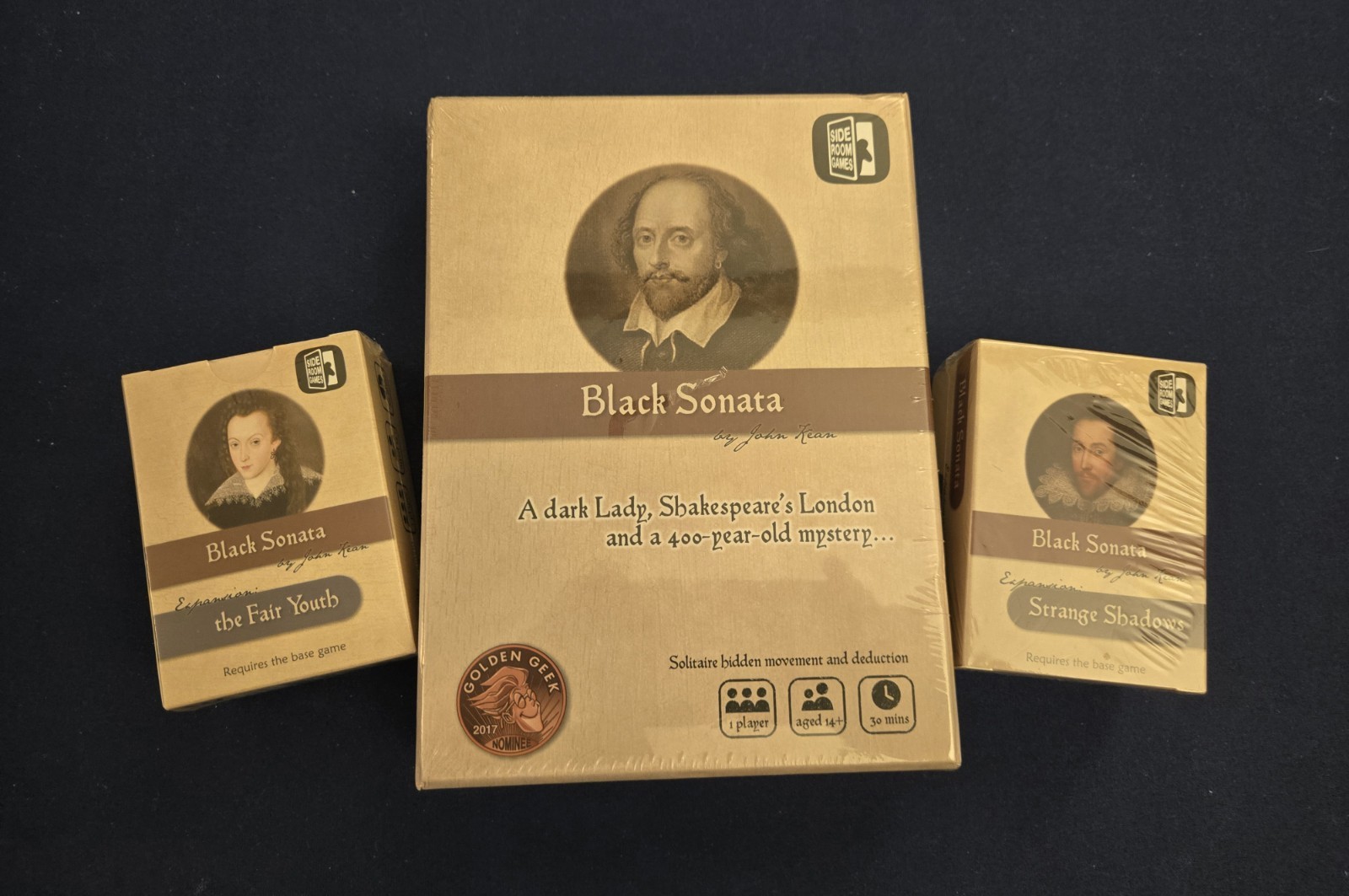 Black Sonata Solitaire Game + Strange Shadows & Fair Youth Expansions – NEW!