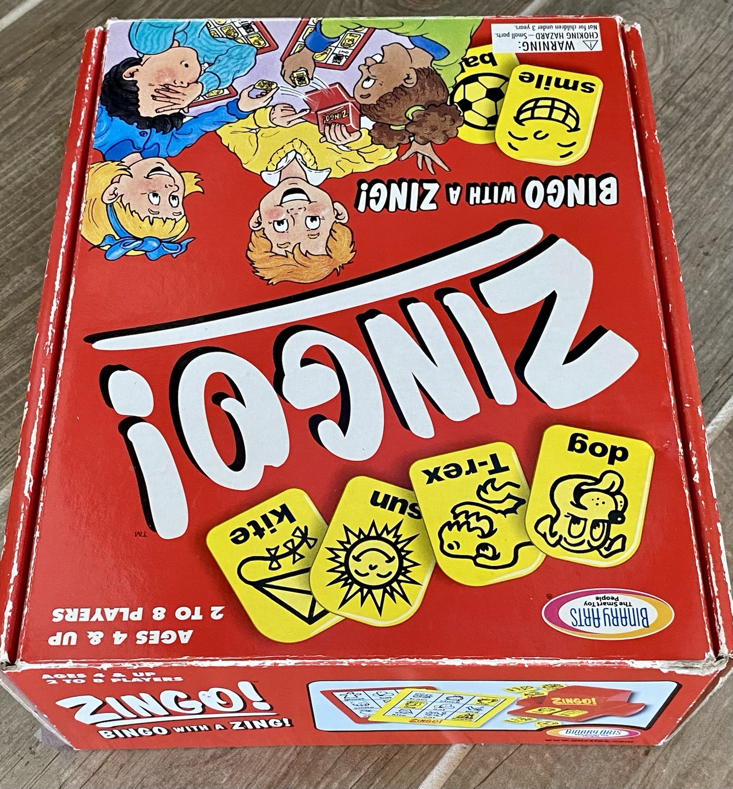 Vintage 2002 Binary Arts “ZINGO! BINGO with a ZING!” Game Ages 4+, 2-8 Players