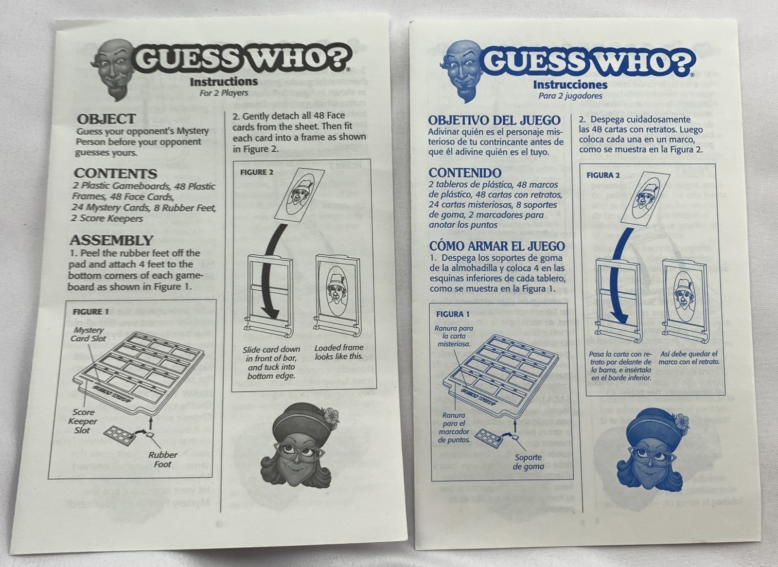 1998 Guess Who Game by Milton Bradley Complete in Very Good Condition FREE SHIP