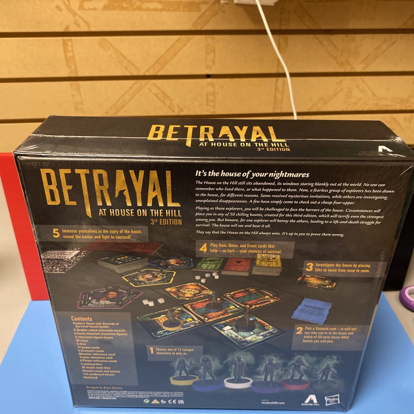 Avalon Hill Hasbro Gaming Betrayal at The House on The Hill 3rd Edition Sealed