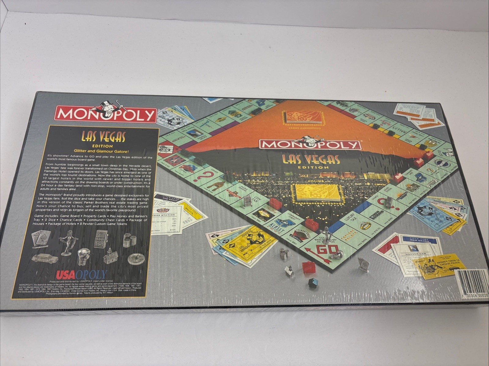 Monopoly Las Vegas Edition Parker Brothers 1997 New Still Sealed Box