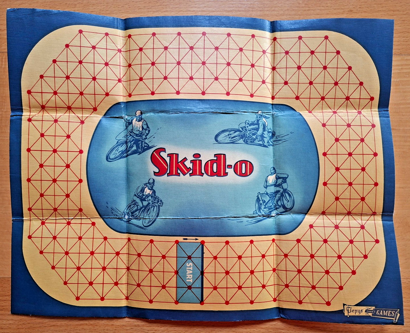 Skid-o / Skido – Pepys Game – First Edition (!?) 1951 or 1952 – Unplayed?