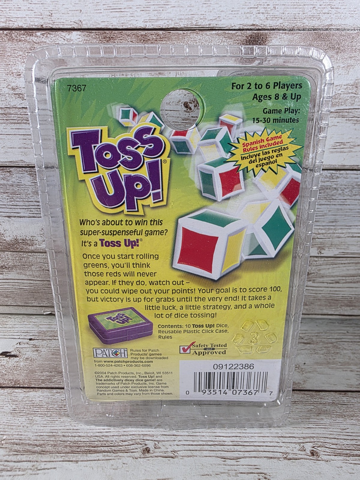 Vintage Toss Up! The Addictively Dicey Dice Game! Patch Products Sealed 2004 NIP