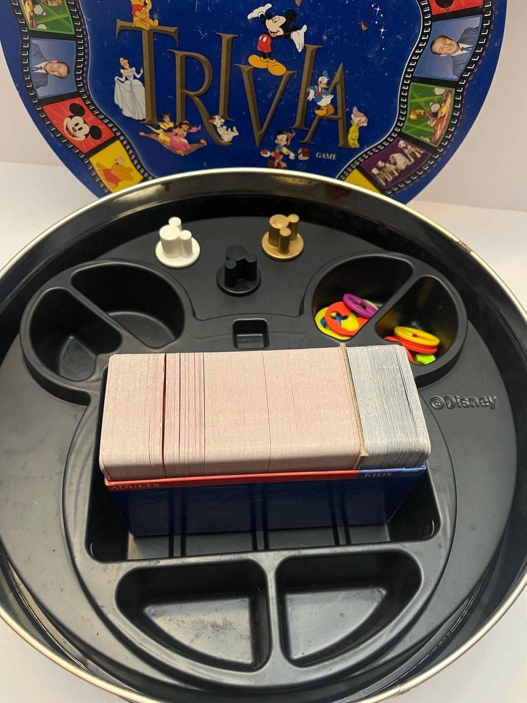 1997 The Wonderful World of Disney Trivia Game in Collector Tin by Mattel