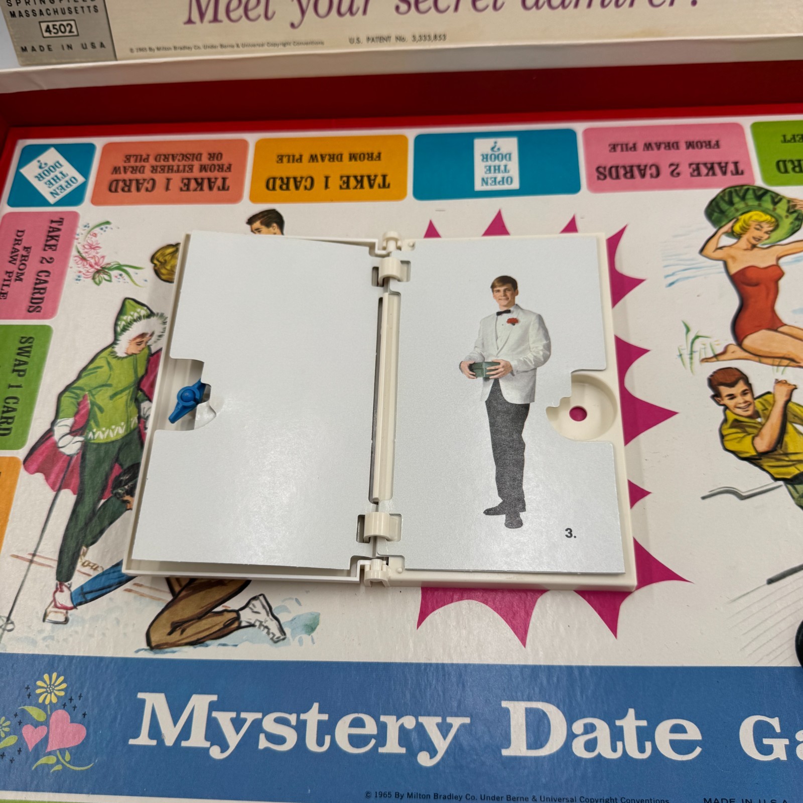 1965 Mystery Date Board Game by Milton Bradley Complete in Great Cond FREE SHIP