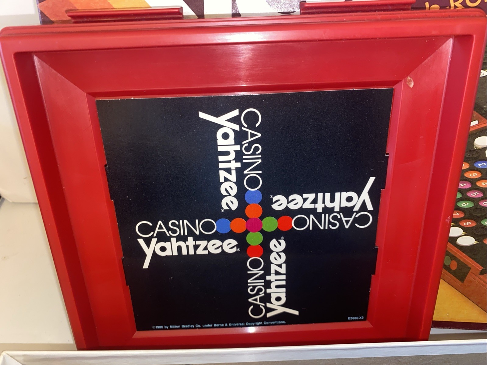 Vintage 1986 Casino Yahtzee Game by Milton Bradley COMPLETE but no cup