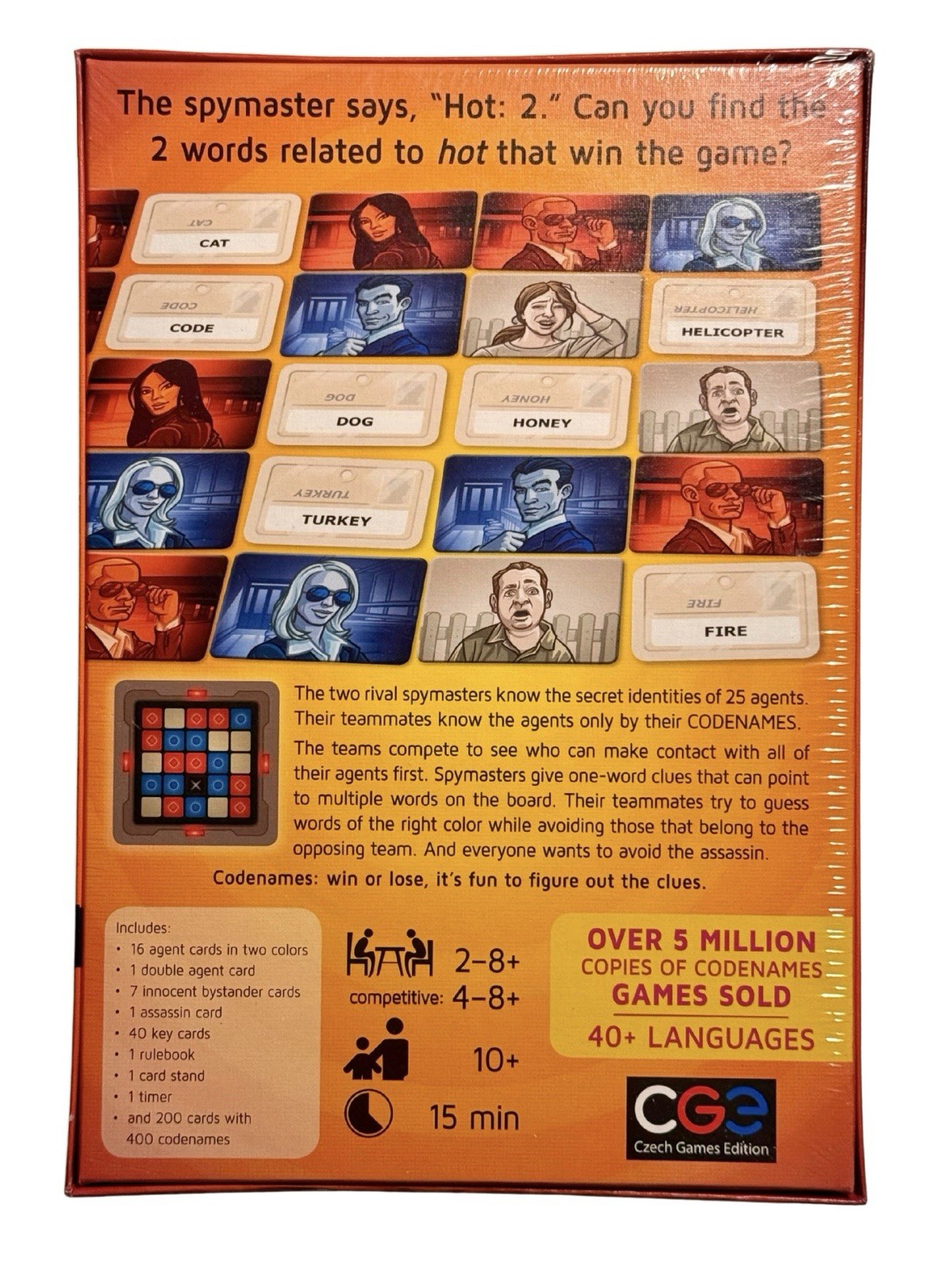 Vlaada Chvatil Codenames Party Game Czech Games Edition NEW SEALED Czech Games