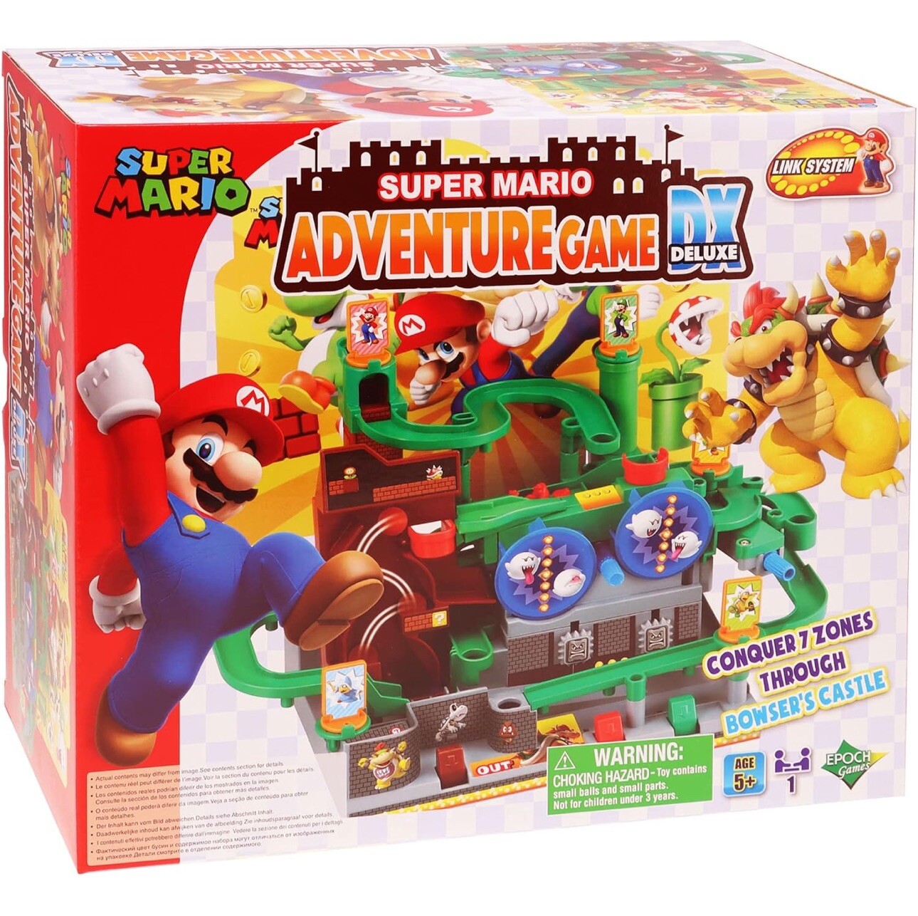 Epoch Games Super Mario Adventure DX Tabletop Skill and Action Game.
